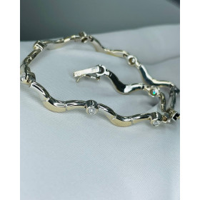 Браслет в белом золоте 750* с бриллиантами 0,459 ct